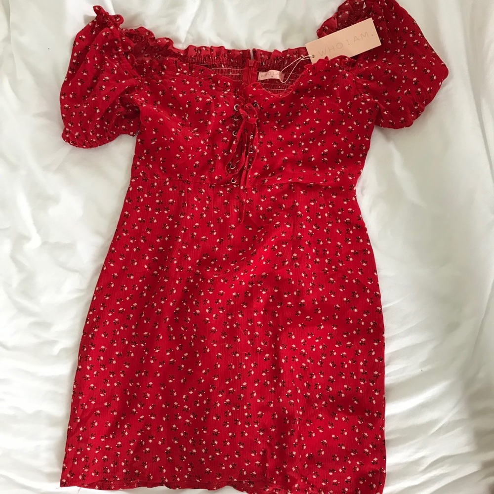 Off-Shoulder Floral Dress